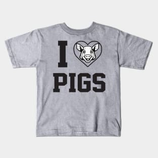 I Love Pigs - Pig Kids T-Shirt